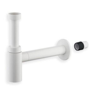 Siphon droit Blanc pour lavabo ABS - CRISTINA ONDYNA AC79006