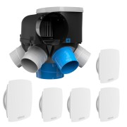 Kit Autocosy iH VMC auto intelligente 6 sanitaires (5 bouches line) - ATLANTIC 412289 