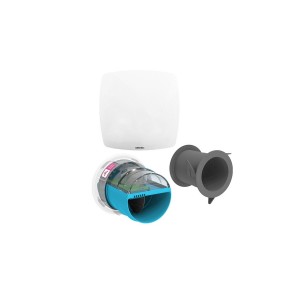 Kit e-Twist&Go pour Hygrogenius avec 1 Piquage 80 Salle d'eau + 1 Bouche Line - ATLANTIC 526291 