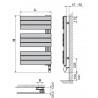 Sèche-serviettes MIXTE LVI - SILAY RF - 500W FLUIDE - 4870036 Collecteur vertical à droite