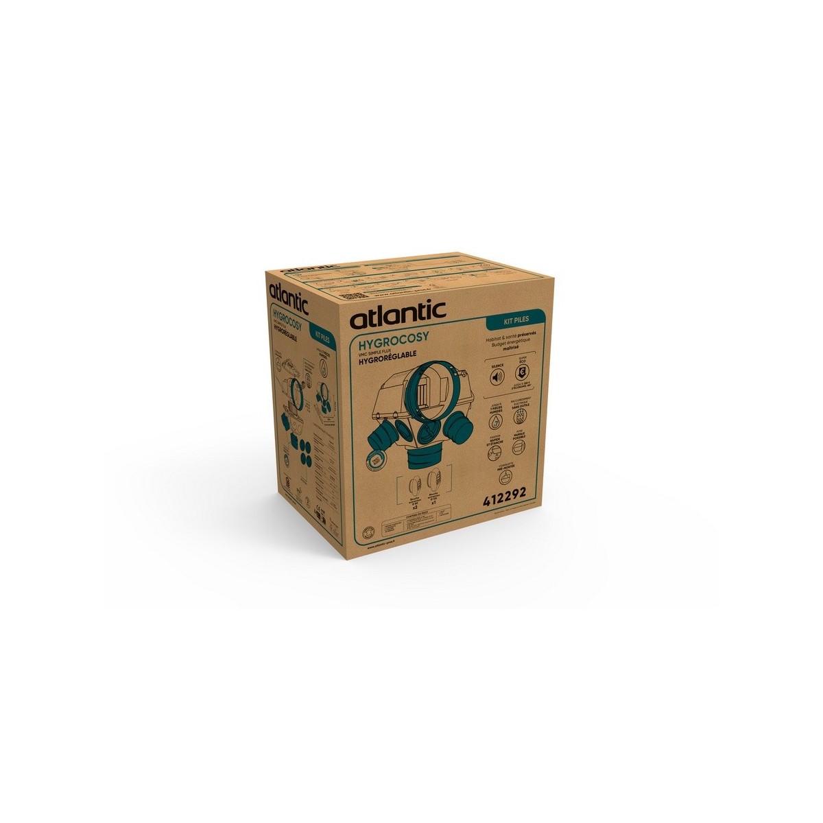 Kit VMC simple flux Hygrocosy - Atlantic 412292 