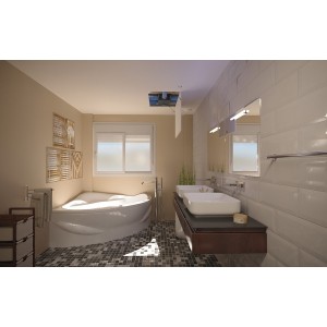 Groupe Hygrocosy BC FLEX VMC hygro basse conso plat 4 sanitaires - ATLANTIC 412279 