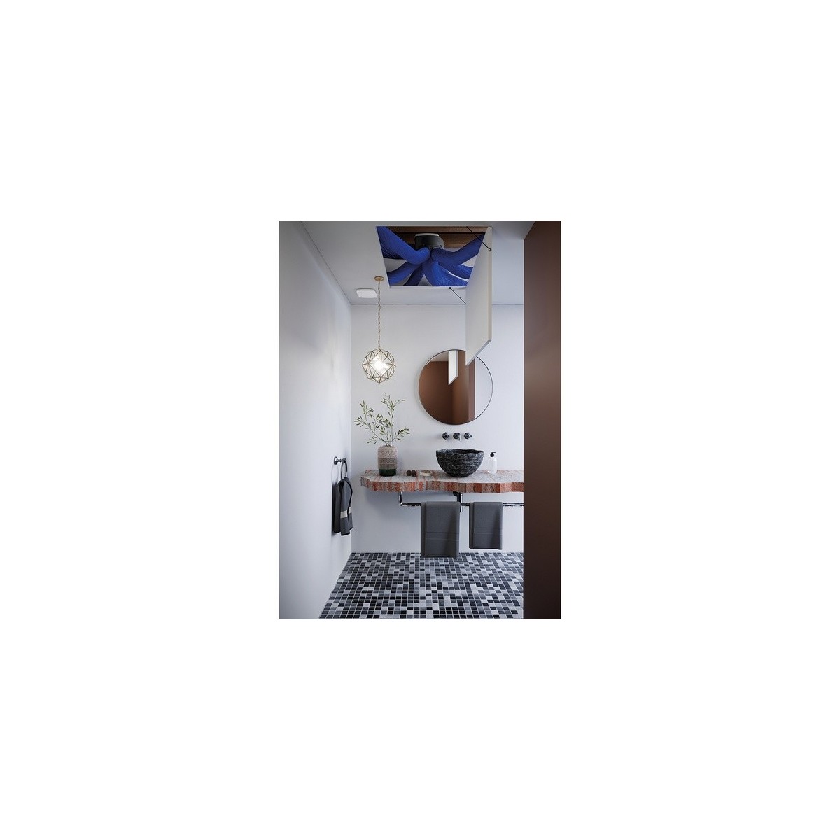 Kit Autocosy iH VMC auto intelligente 6 sanitaires (5 bouches line) - ATLANTIC 412289 