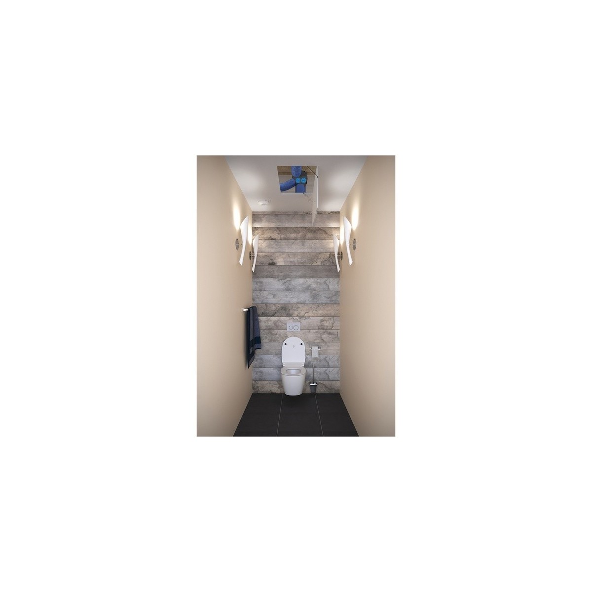 KT piles Hygro BC2 CMI VMC hygro basse conso 6 sanitaires (4 bouches + 5 gaines) - ATLANTIC 412322 