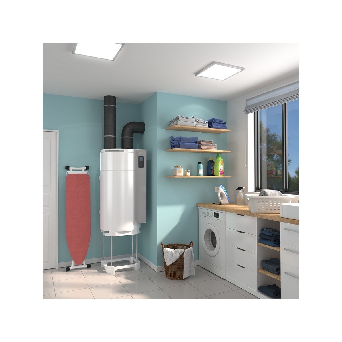 Chauffe-eau thermodynamique AQUACOSY EVOLUTION - 185L - Sans ventilateur - ATLANTIC 350204 