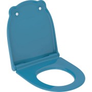 Abattant WC Geberit Bambini pr enfants avec poignées fermeture ralentie bleu - GEBERIT 502.970.SX.1 