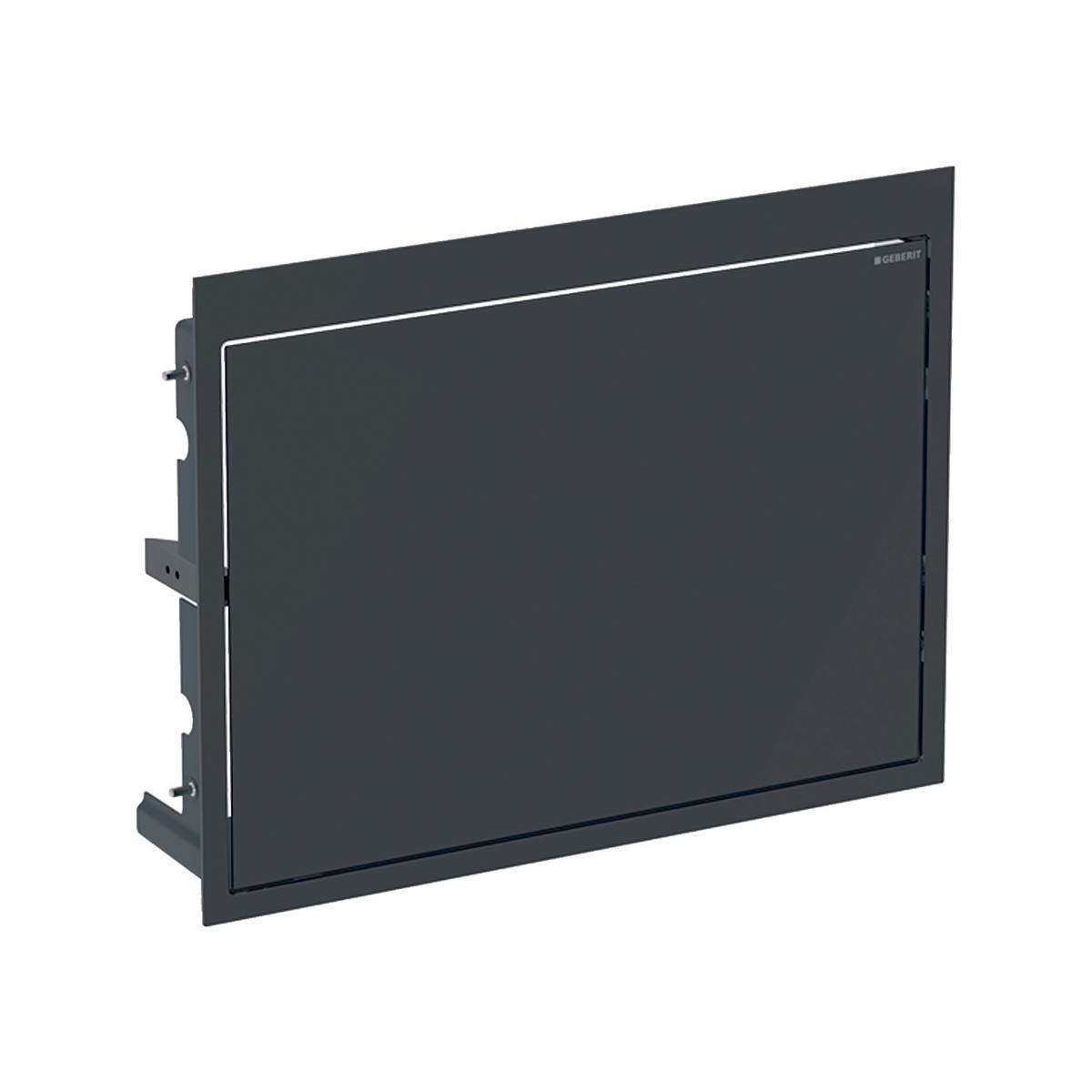 Kit de finition lavabo Geberit ONE au design aérien Noir foncé RAL 9005 - GEBERIT 115.420.DW.1 