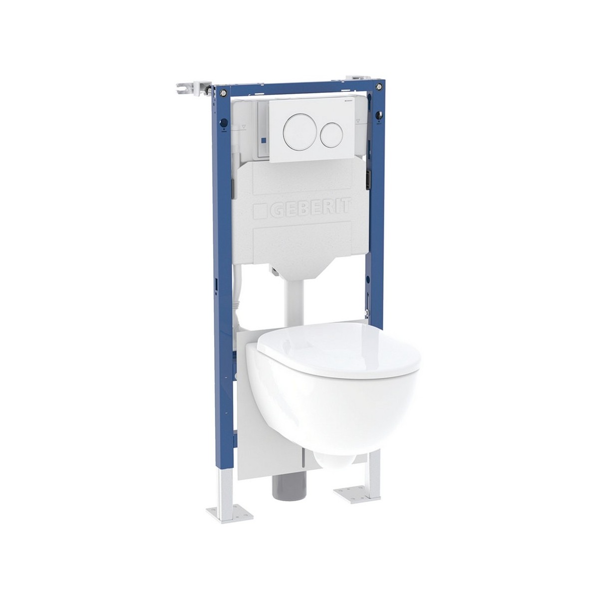 Bâti-pack® WC Geberit Duofix 112 cm Sig12 Sig20R WC Renova Caréné Rimfree - GEBERIT 118.232.KJ.2 