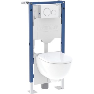 Bâti-pack® WC Geberit Duofix 112 cm Sig12 Sig20R WC Renova Caréné Rimfree - GEBERIT 118.232.KJ.2 