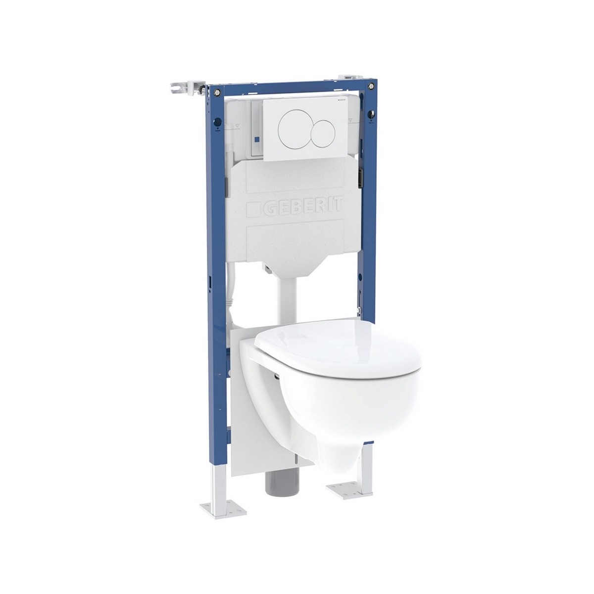 Bâti-pack® WC Geberit Duofix 112 cm Sig12 Sig01 WC Renova TurboFlush - GEBERIT 118.365.11.1 