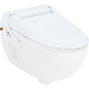 Pack Geberit AquaClean 4000 abattant avec WC suspendu Blanc alpin - GEBERIT 146.135.11.1 