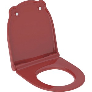 Abattant WC Geberit Bambini pr enfants avec poignées fermeture ralentie rouge - GEBERIT 502.970.FY.1 