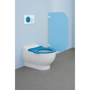 Lunette d'abattant WC Geberit Bambini pour enfants avec poignées bleu océan - GEBERIT 502.971.SX.1 