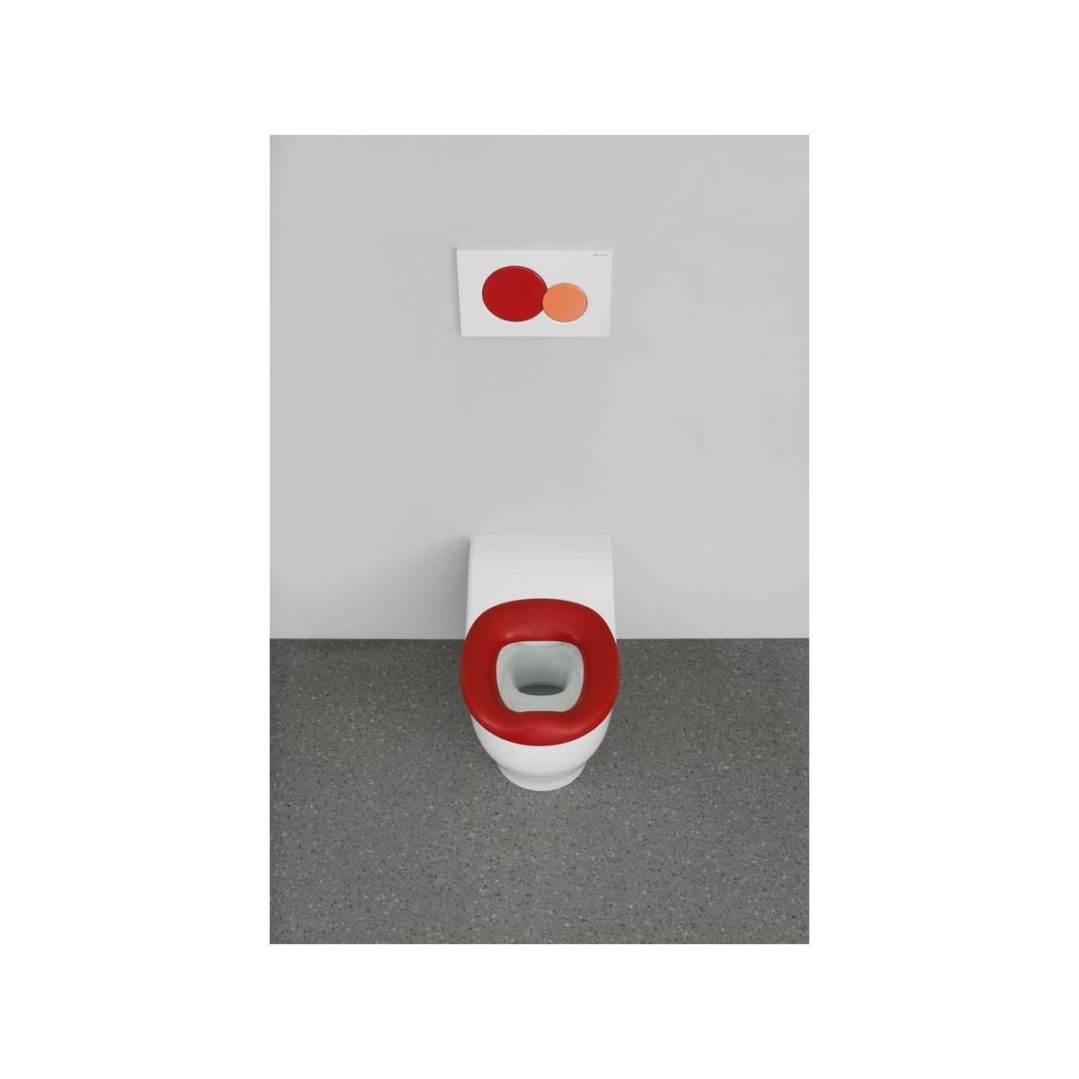 Lunette ergonomique Geberit Bambini pour bébés et jeunes enfants rouge carmin - GEBERIT 502.972.FY.1 