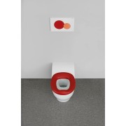 Lunette ergonomique Geberit Bambini pour bébés et jeunes enfants rouge carmin - GEBERIT 502.972.FY.1 
