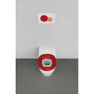 Lunette ergonomique Geberit Bambini pour bébés et jeunes enfants rouge carmin - GEBERIT 502.972.FY.1 