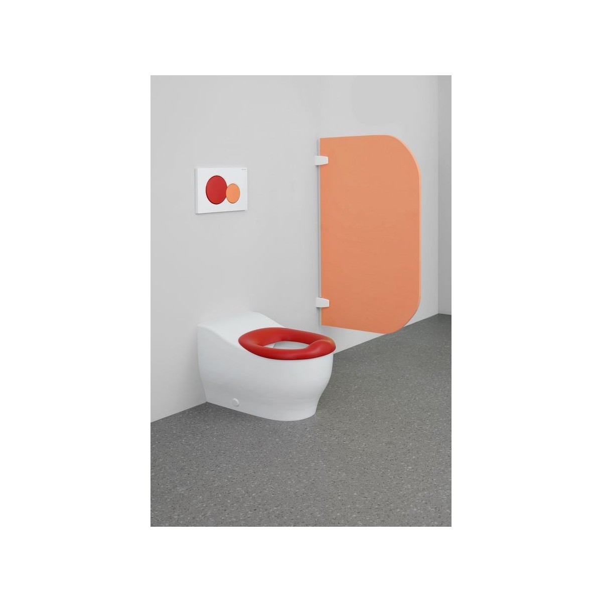 Lunette ergonomique Geberit Bambini pour bébés et jeunes enfants rouge carmin - GEBERIT 502.972.FY.1 