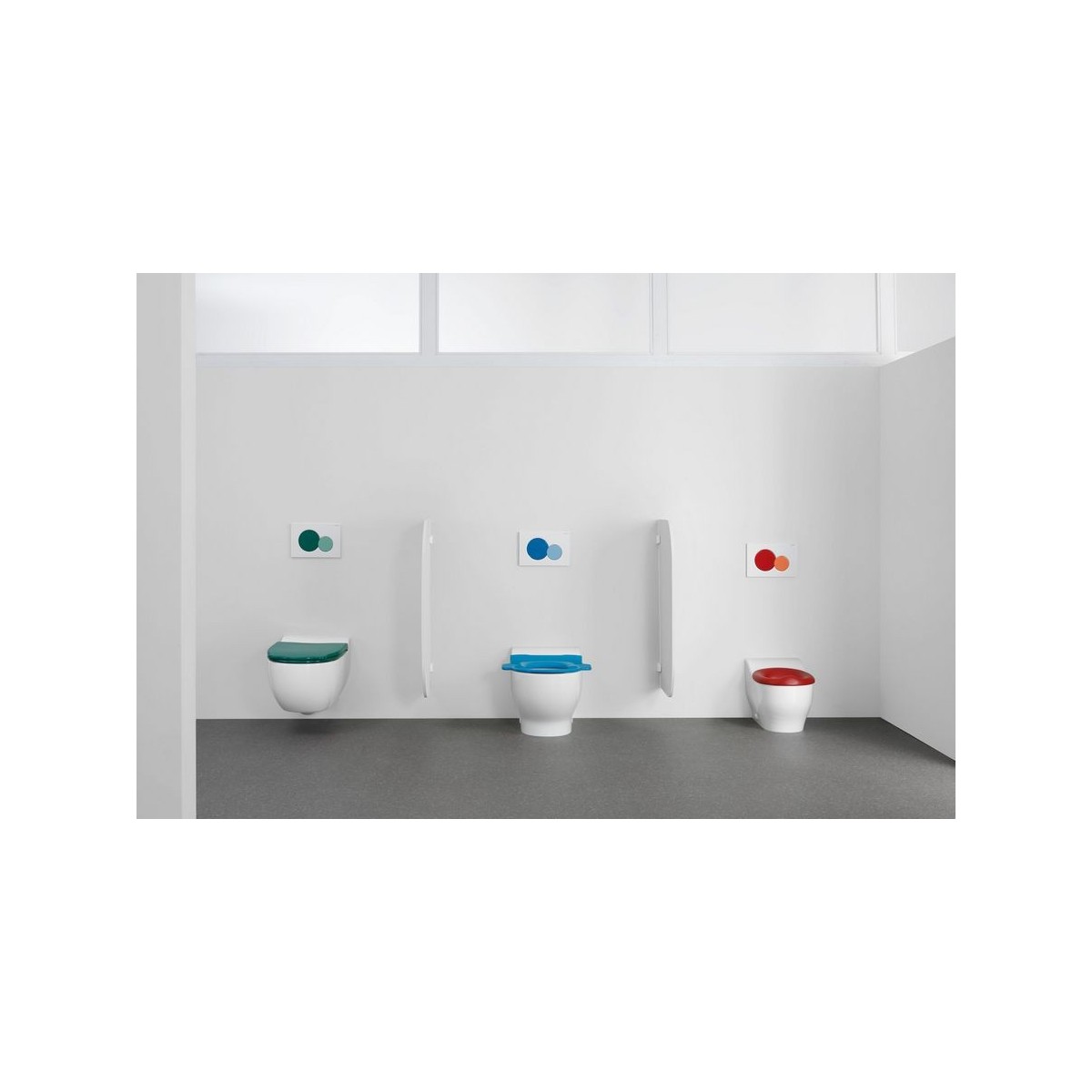 Lunette ergonomique Geberit Bambini pour bébés et jeunes enfants rouge carmin - GEBERIT 502.972.FY.1 