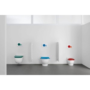 Lunette ergonomique Geberit Bambini pour bébés et jeunes enfants rouge carmin - GEBERIT 502.972.FY.1 