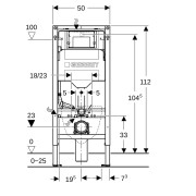 Bâti-support Geberit Duofix WC 112 cm Sigma 12 cm NF - GEBERIT 111.303.00.6 
