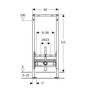 Bâti-support Geberit Duofix bidet 112 cm universel - GEBERIT 111.510.00.2 
