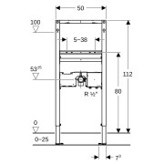 Bâti-support Geberit Duofix lavabo 112 cm robinetterie sur gorge mod fon - GEBERIT 111.551.00.2 