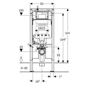 Bâti-support Geberit Duofix WC 114 cm Sigma 8 cm - GEBERIT 111.791.00.2 
