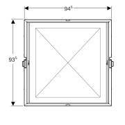 Coffre d'encastrement brut pour armoire de toilette Geberit ONE 90x90 cm - GEBERIT 111.943.00.1 