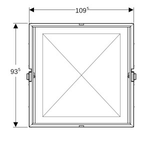 Coffre d'encastrement brut pour armoire de toilette Geberit ONE 105x90 cm - GEBERIT 111.944.00.1 
