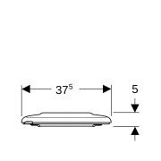 Abat. WC Geberit Renova Comfort PMR antibactérien fixation par le dessus Blc - GEBERIT 500.679.01.1 