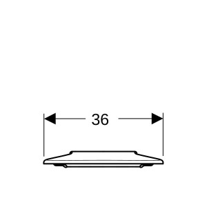 Lunette d'abattant Geberit Renova Comfort PMR fixation par le dessus Blanc - GEBERIT 500.680.01.1 