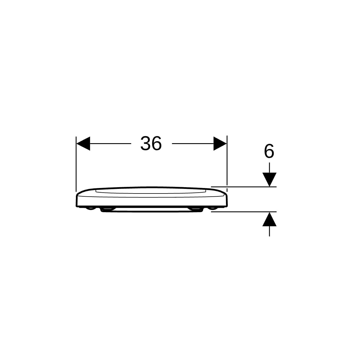 Abattant WC Geberit Renova fermeture standard fixation par le dessous Blanc - GEBERIT 503.041.01.1 