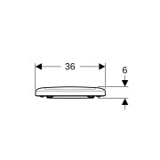 Abattant WC Geberit Renova fermeture standard fixation par le dessous Blanc - GEBERIT 503.041.01.1 