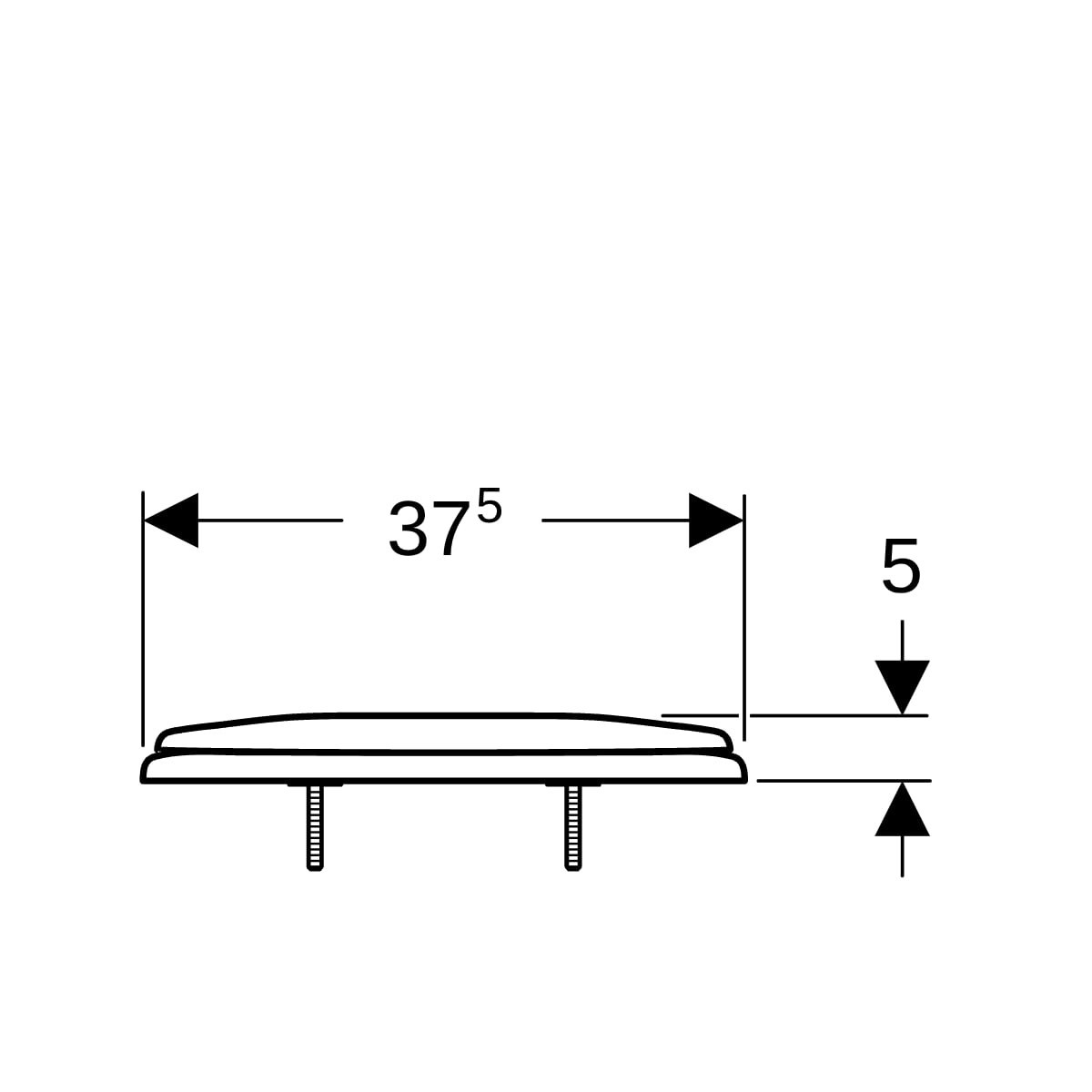 Abattant WC Geberit Option fermeture standard fixation par le dessous Blanc - GEBERIT 503.123.00.1 