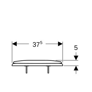 Abattant WC Geberit Option fermeture standard fixation par le dessous Blanc - GEBERIT 503.123.00.1 