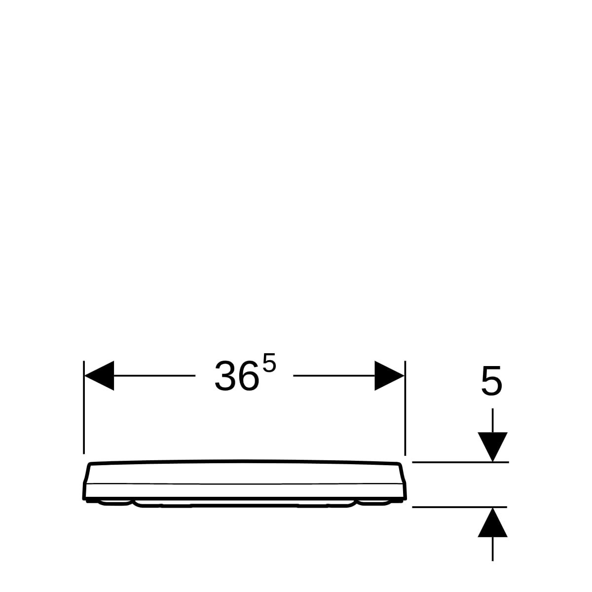Abat. WC Geberit iCon slim ralenti Blc - GEBERIT 574950000 