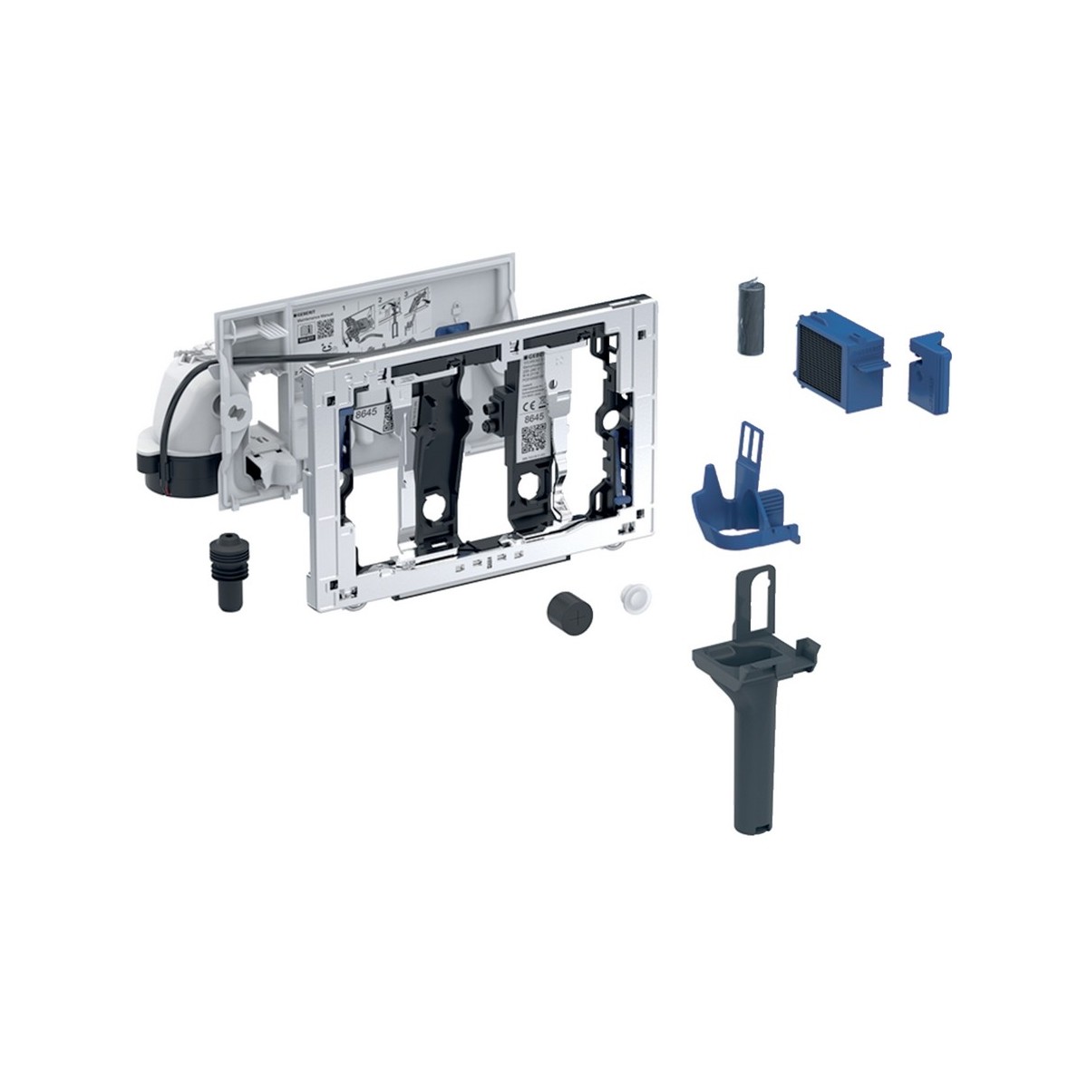 Module Geberit DuoFresh automatique et tiroir Sigma 8 cm Chromé brillant - GEBERIT 115.052.21.2 