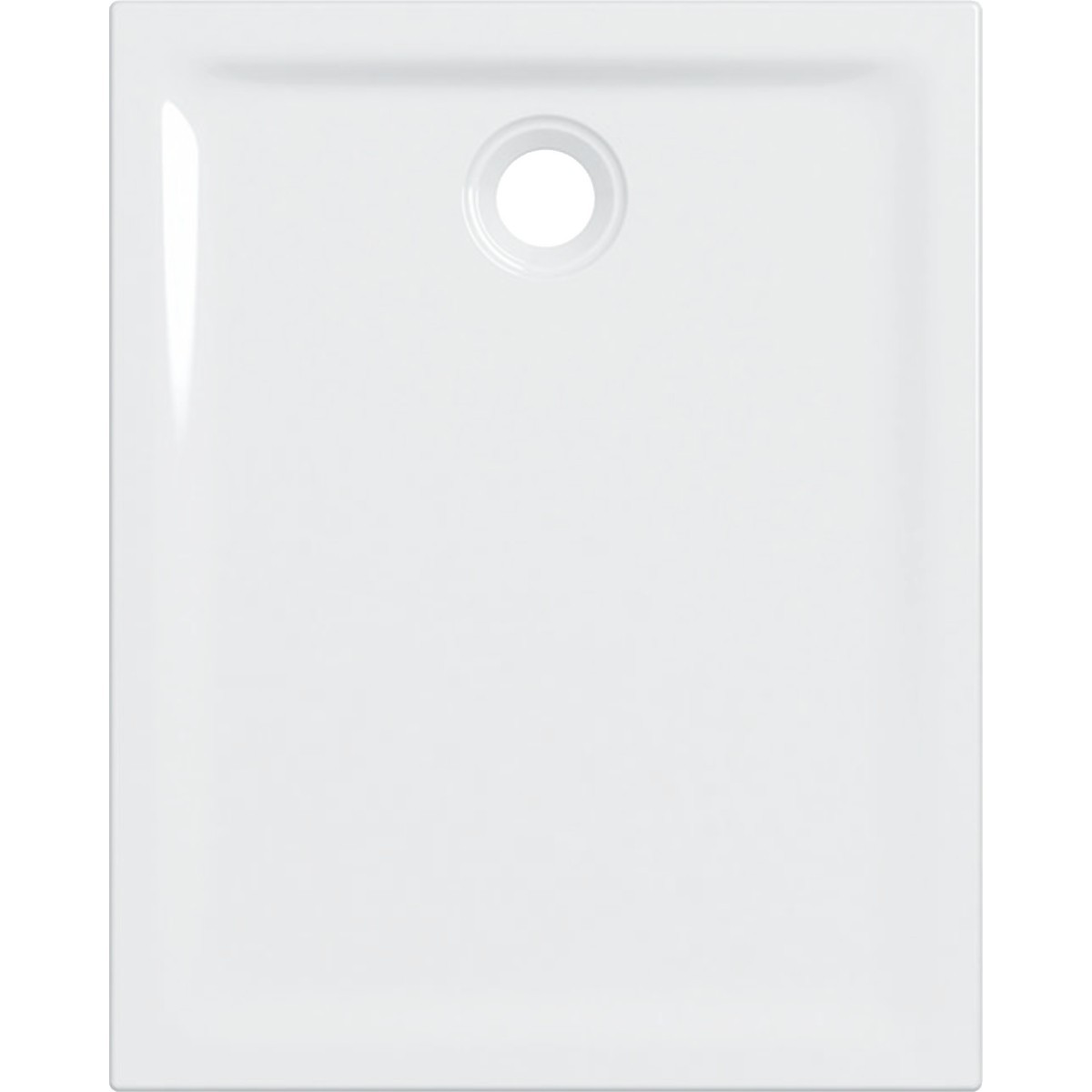Receveur de douche rect Geberit Renova à poser à encastrer 80 x 100 cm Blc - GEBERIT 00726800000AG3 