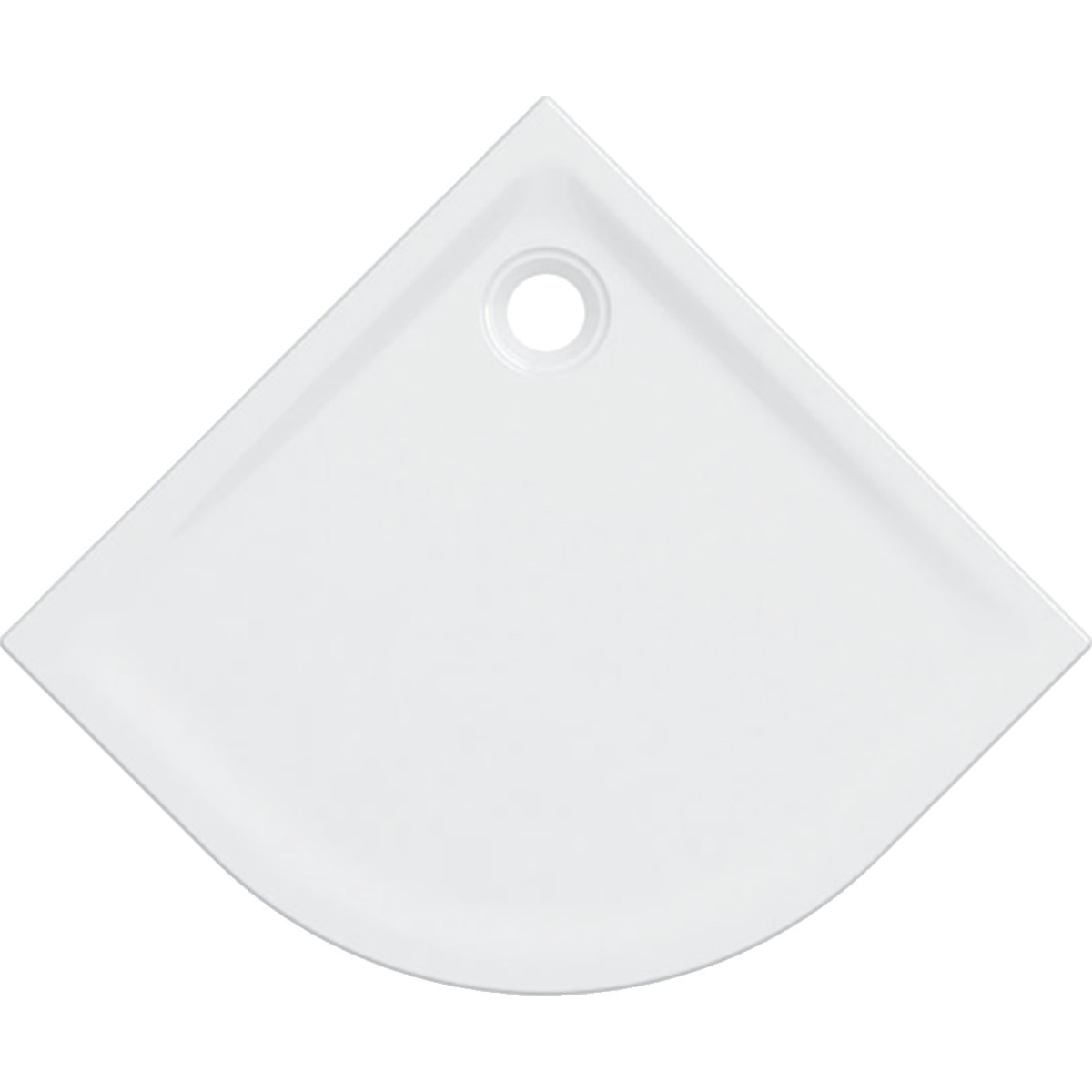 Receveur de douche d'angle Geberit Renova à encastrer 90 cm Blc - GEBERIT 00735800000AG3 