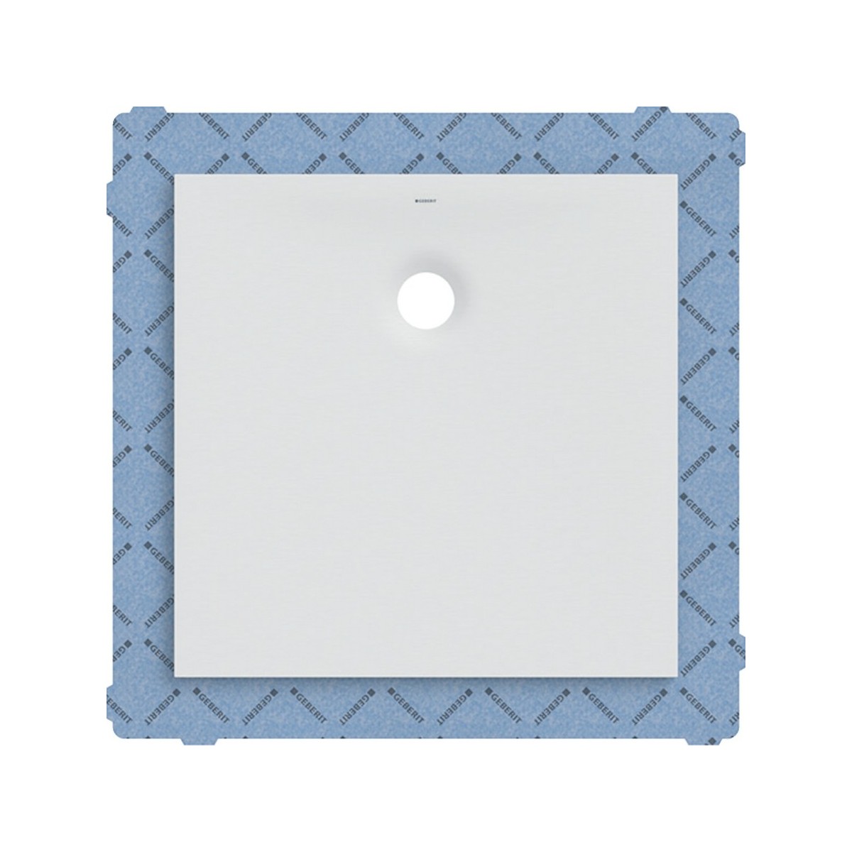 Receveur carré Geberit Olona av natte d'étanchéité Blanc 80x80cm - GEBERIT 550.900.00.1 