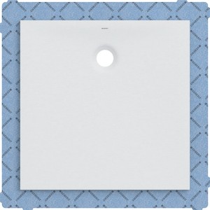 Receveur carré Geberit Olona av natte d'étanchéité Blanc 90x90cm - GEBERIT 550.901.00.1 