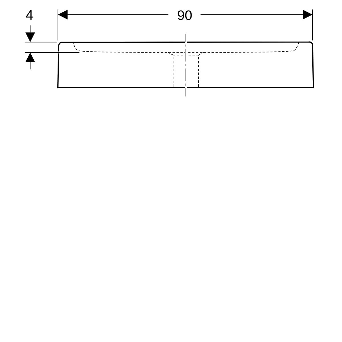 Receveur de douche carré Geberit Renova à poser surélevé 90x90x16cm Blc - GEBERIT 00717100000 