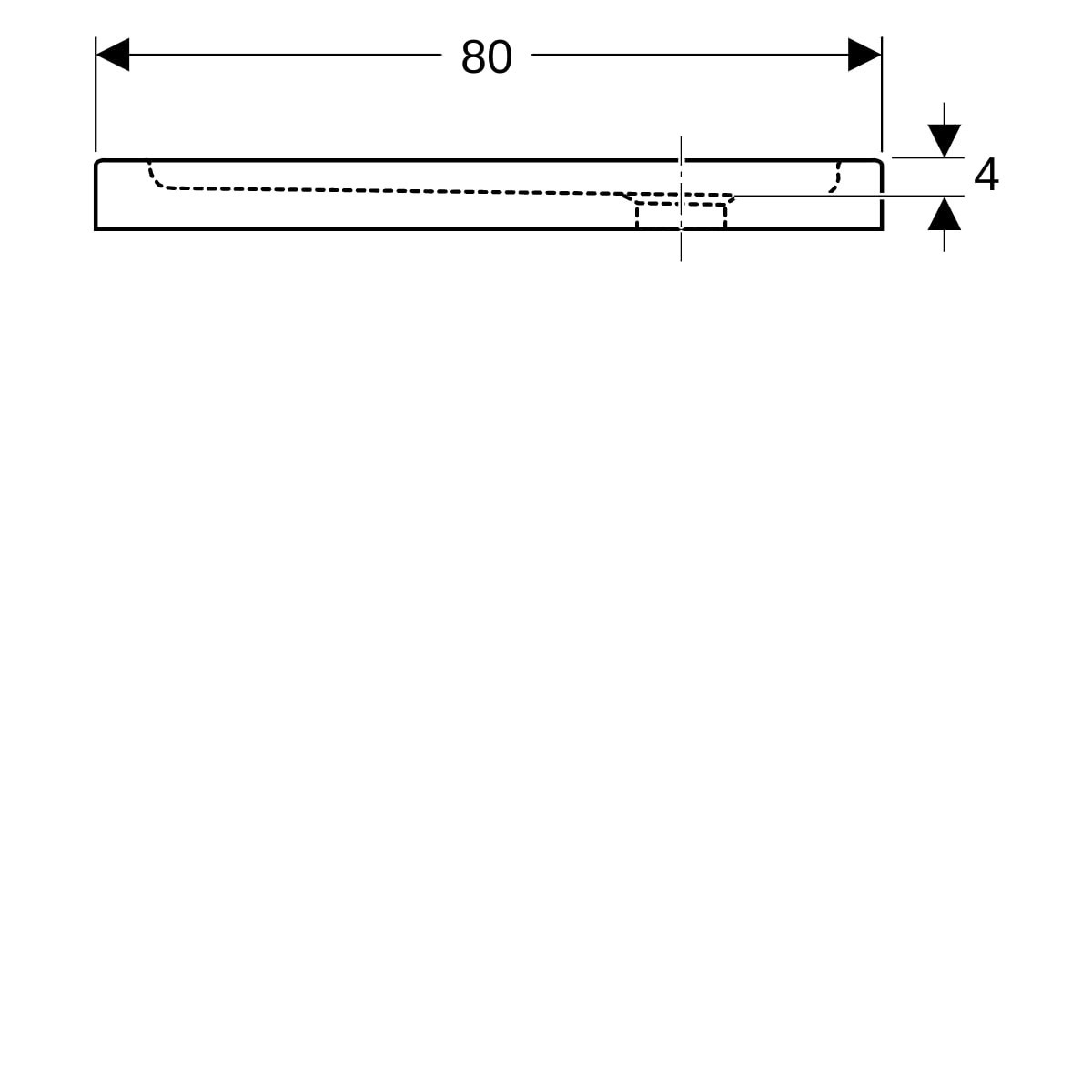 Receveur de douche carré Geberit Bastia à poser 80x80x7cm - GEBERIT 00721200000001 