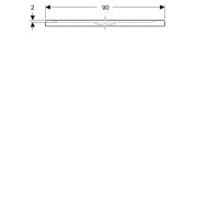 Receveur de douche rect Geberit Renova à poser à encastrer 90 x 120 cm Blc - GEBERIT 00727900000AG3 