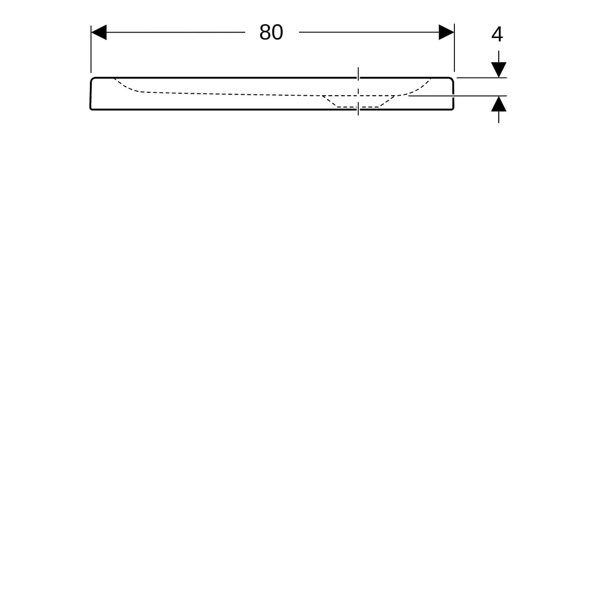 Receveur de douche rectangulaire Geberit Bastia à poser 80x100x7cm - GEBERIT 00728200000001 