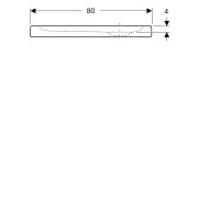 Receveur de douche rectangulaire Geberit Bastia à poser 80x100x7cm - GEBERIT 00728200000001 