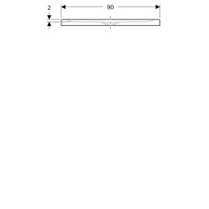 Receveur de douche rect Geberit Renova à poser à encastrer 90 x 140 cm Blc - GEBERIT 00729900000AG3 