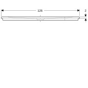 Receveur de douche d'angle Geberit Renova à encastrer 90 cm Blc - GEBERIT 00735800000AG3 