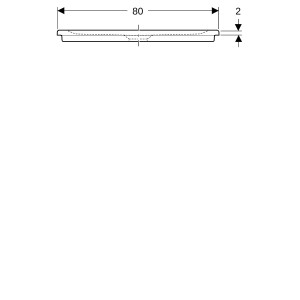 Receveur de douche rect Geberit Renova à encastrer 120 x 80 cm Blc - GEBERIT 00737800000AG3 