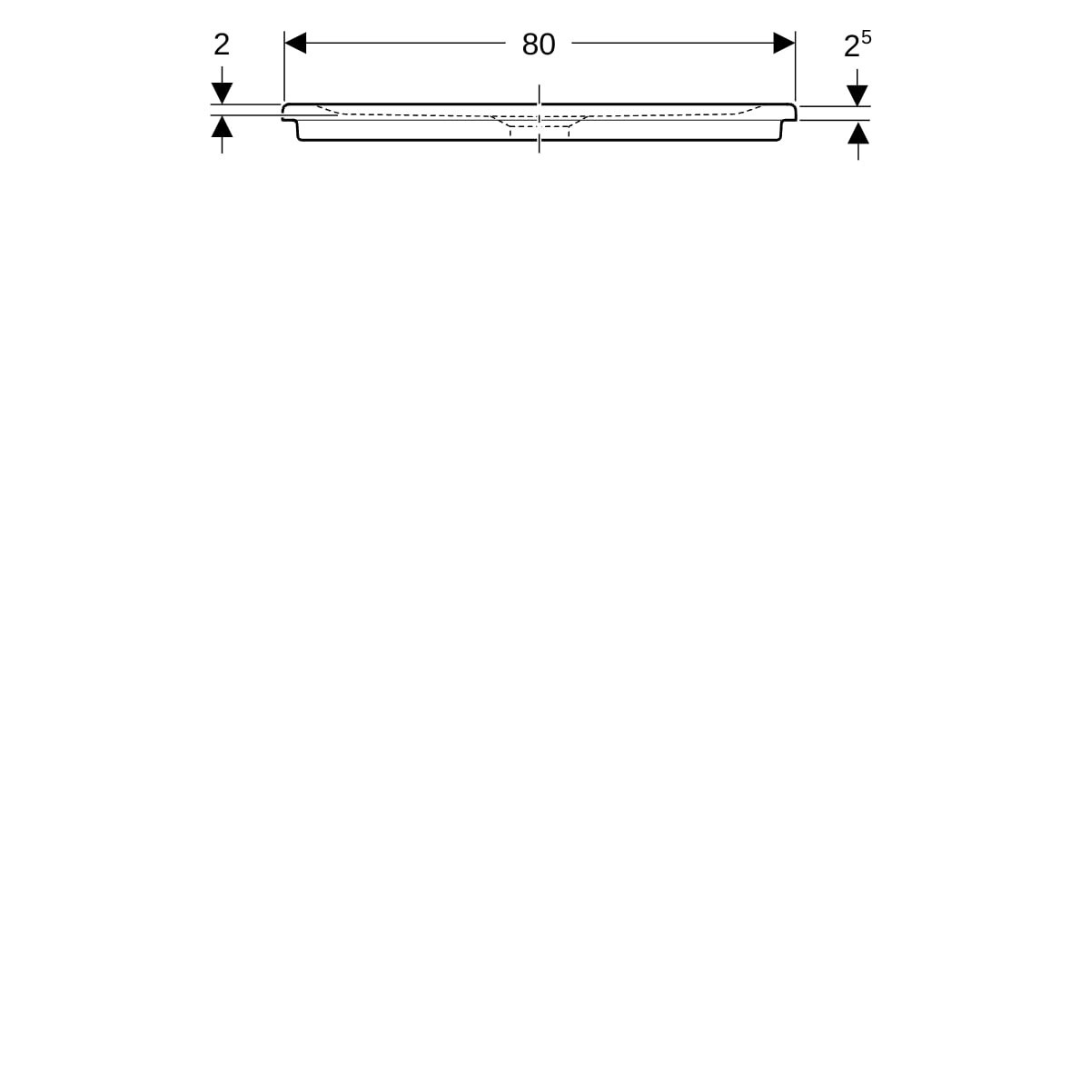 Receveur de douche rect Geberit Renova à encastrer 140 x 80 cm Blc - GEBERIT 00739800000AG3 